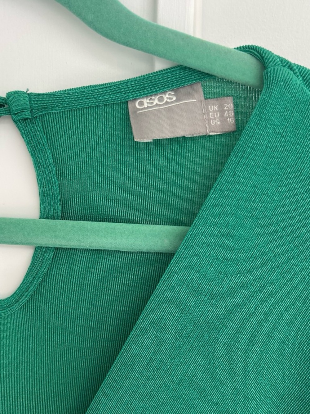 ASOS Curve Green Ribbed Tank Top - Picture 5 of 7